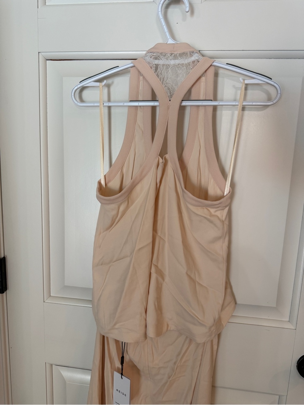 NWT! Reiss Kennedy Lace Back Maxi Dress Ivory Cream Size US 2 25948 - Picture 7 of 16
